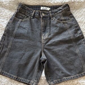 Two Toned Denim Jorts for Women